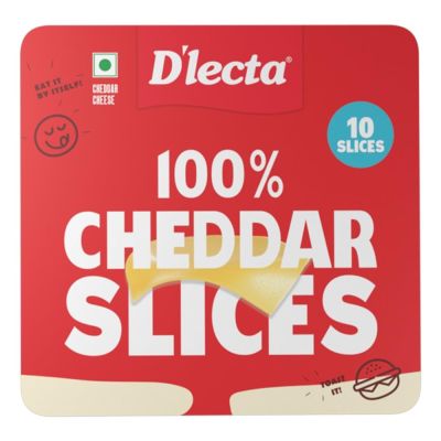 D'LECTA NATURAL CHEDDAR CHEESE SLICE 200GM